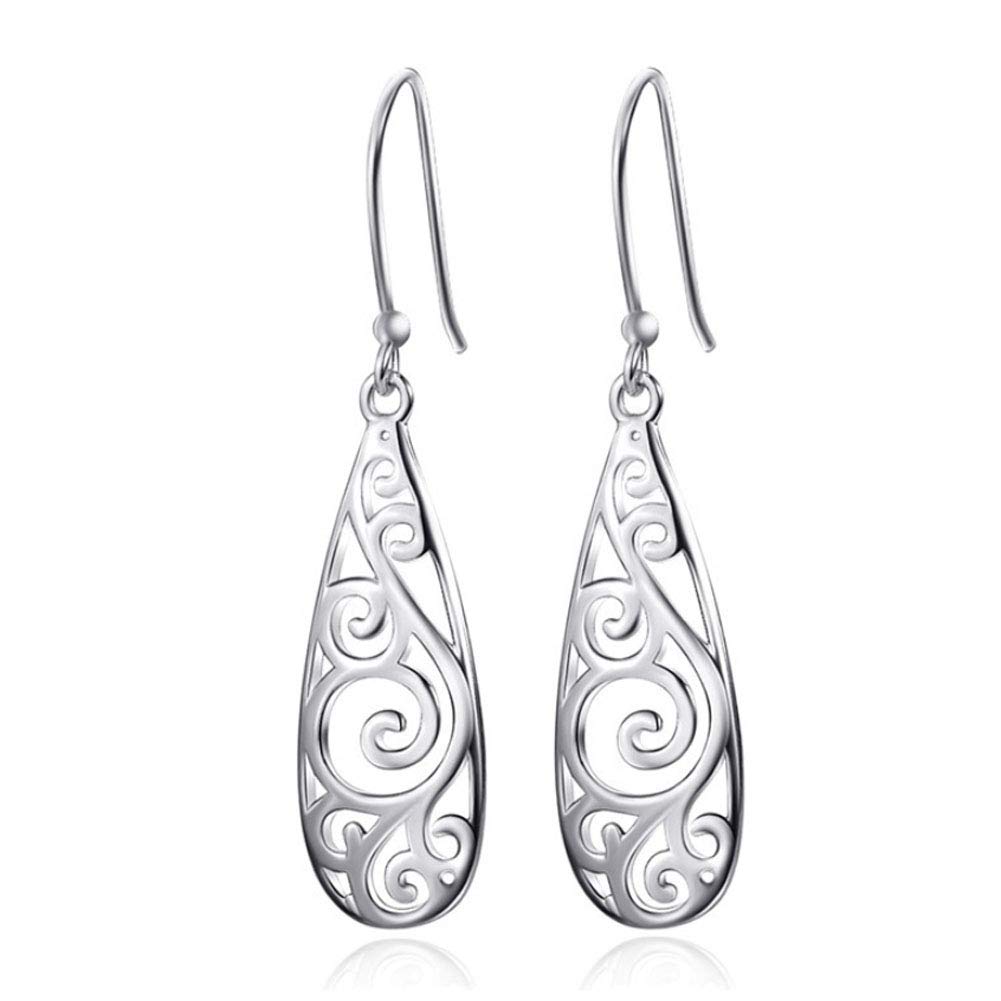Boucles d'oreilles clous argent S925 anti allergie feuille