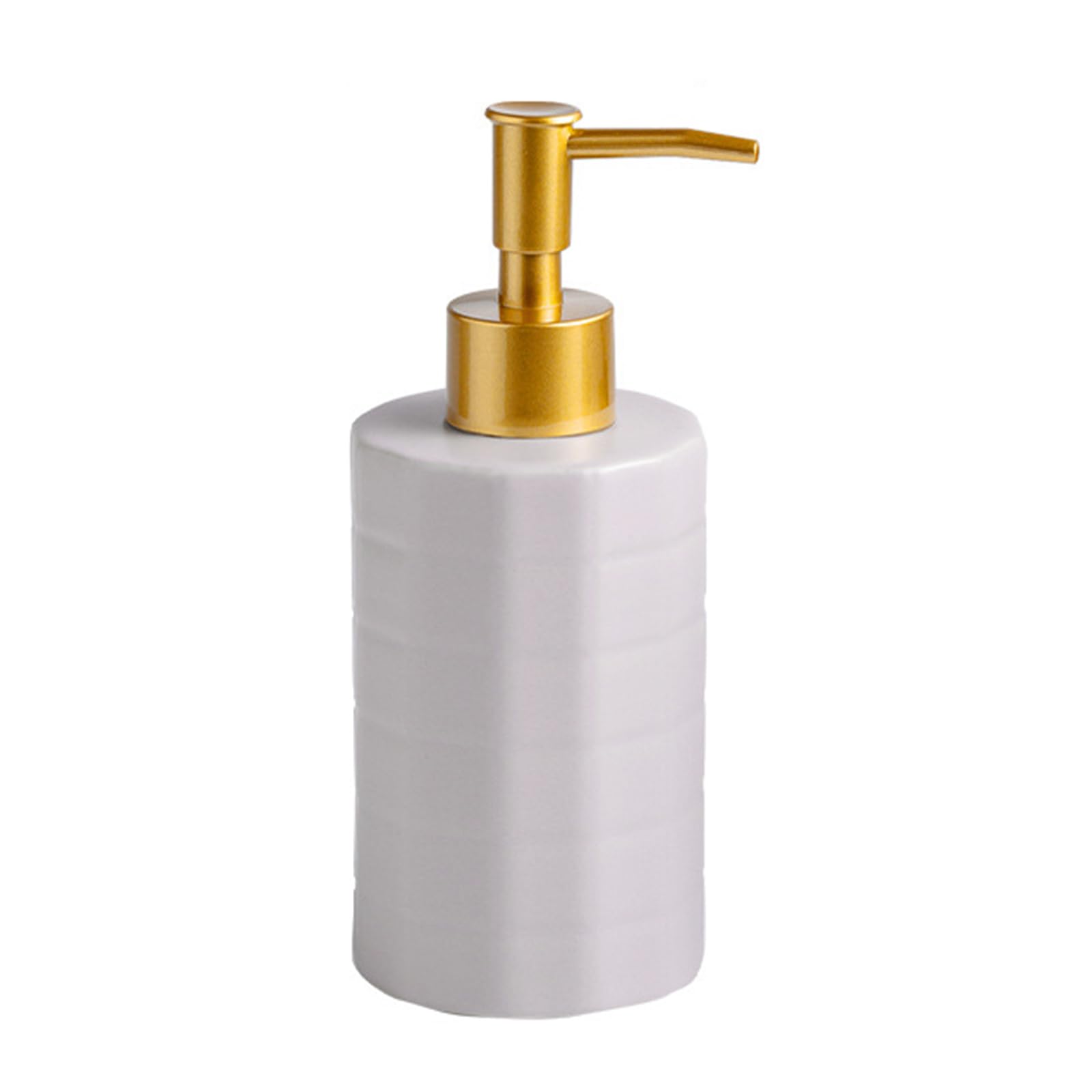 Refillable Ceramic Dispenser Bottle for Lotion Shampoo Bathroom Storage Leakproof Design Wide Mouth Ceramic Liquid Container