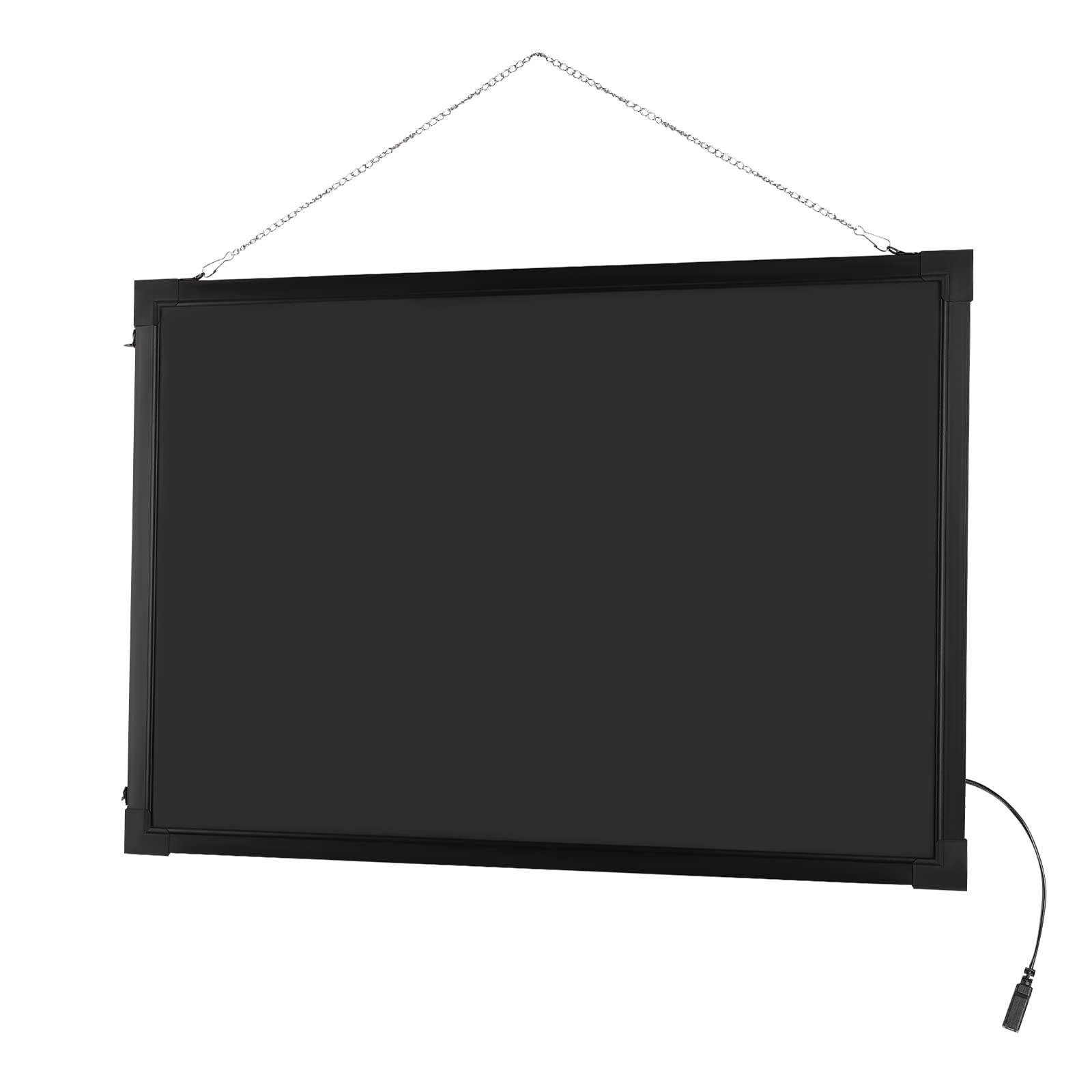 Bricolaje - Pizarra publicitaria luminosa (50 cm x 70 cm, con mando a distancia y 8 bolígrafos de neón, cartel publicitario para cafetería, bar, restaurante (sin batería)