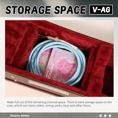 Image of GHOSTFIRE Electric Acoustic Super Thick Hard Case for Acoustic, V-AG Brown