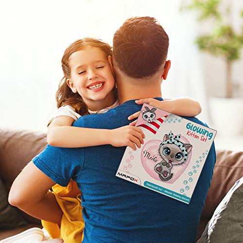 Vinilos decorativos para niños con gatos y perros que brillan en la oscuridad miniatura 6