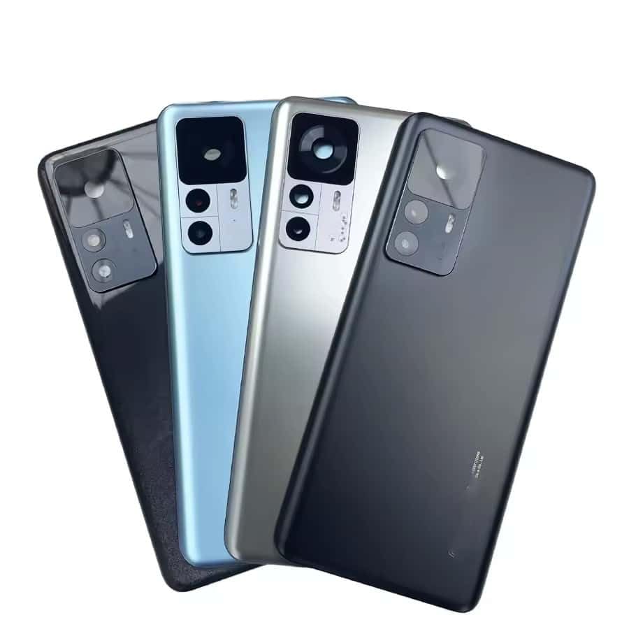 Coque Arrière Xiaomi 12T Bleu Remplacement Cache Batterie sans Lentille