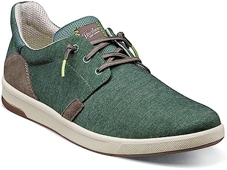 Florsheim Crossover Canvas Elastic Lace Slip-On Sneaker Green Canvas 7.5 W (3E) | Image 3