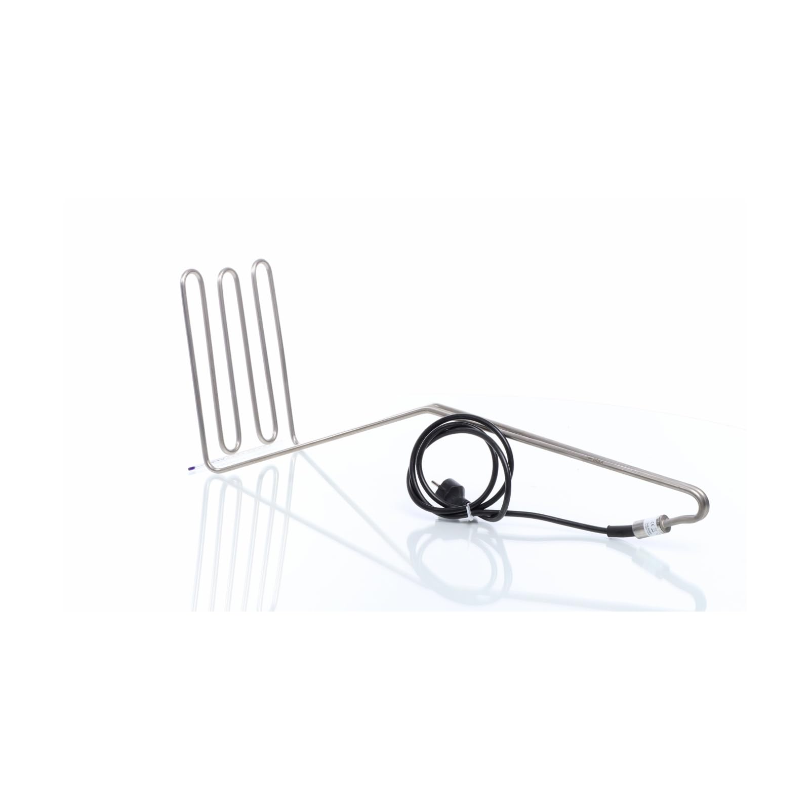 Wiltec Riscaldatore a immersione con termometro 3200W acciaio inox per sterilizzazione succo di frutta
