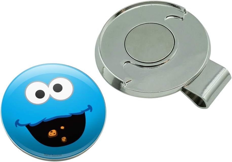 review GRAPHICS & MORE Sesame Street Cookie Monster Face Golf Hat Clip with Magnetic Ball Marker
