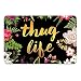 ZBLX Thug Life Doormat Entrance Mat Floor Mat Rug Indoor/Outdoor/Front Door/Bathroom Mats Rubber Non Slip 30"x18"
