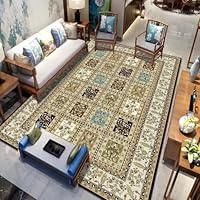 Amazon｜ペルシャ風 ラグ カーペット 花柄8 カーペット 3畳 花柄 北欧