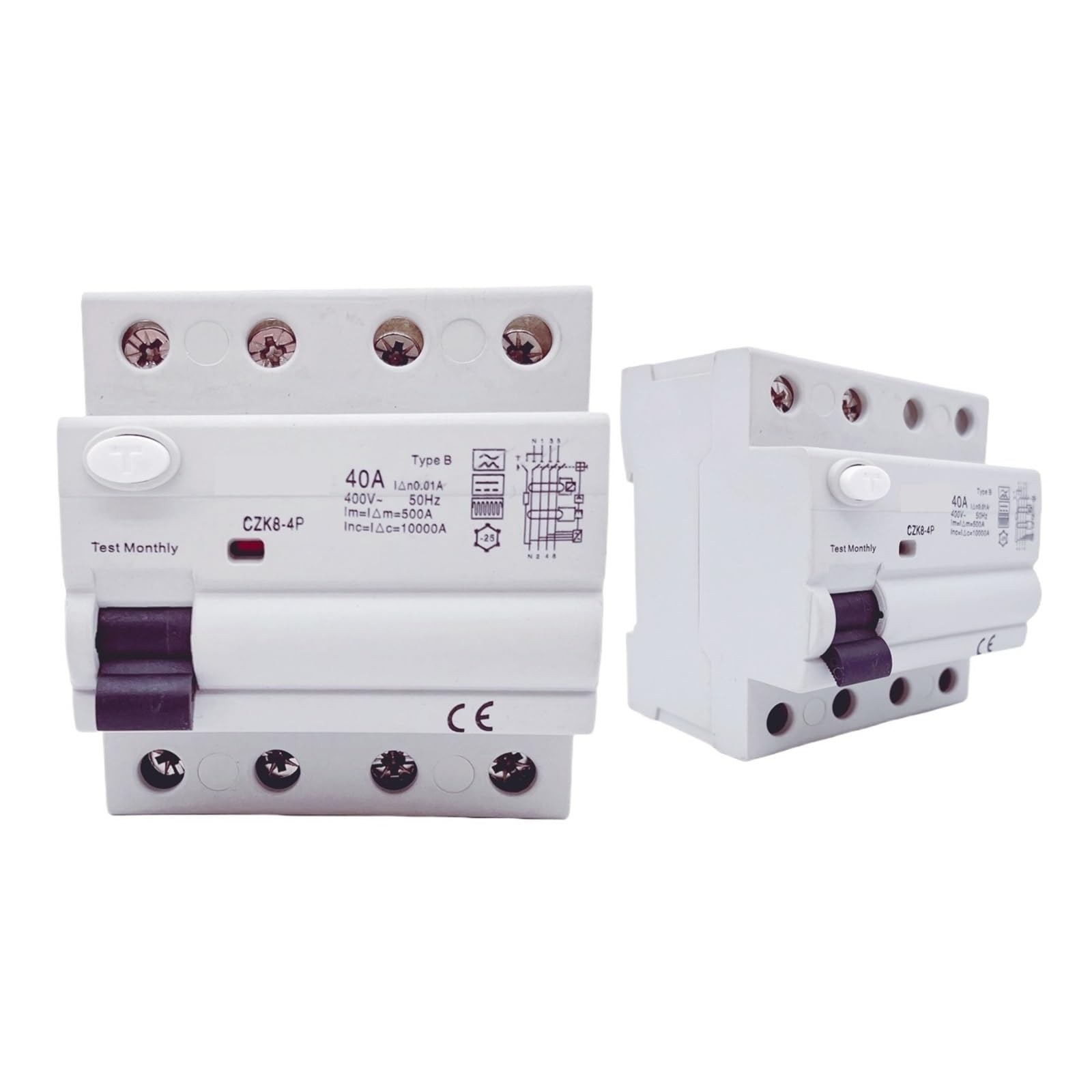 Module CZF1-63HB 4P 40A protection différentielle 30mA