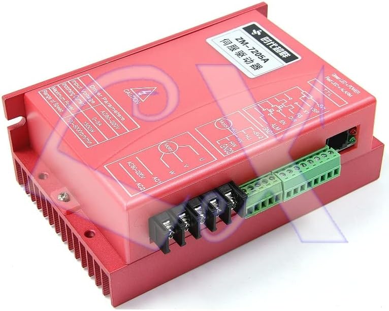 Angled view of ZM-7205A Driver showing heat sink and terminals
