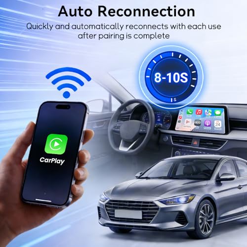 Image of Carlinkit MINI SE Wireless CarPlay Adapter 2026 with OEM Wired CarPlay, Plug & Play /Auto-Connect /for USB-A & Type-C Dual Port Cars, Support Online Upgrade Wireless Dongle