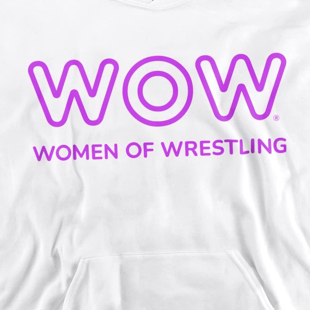 LOGOVISION Women of Wrestling Official Single Color Logo Youth Kids Boy/Girls Kids Boy/Girls Pull-Over Hoodie Sweatshirt