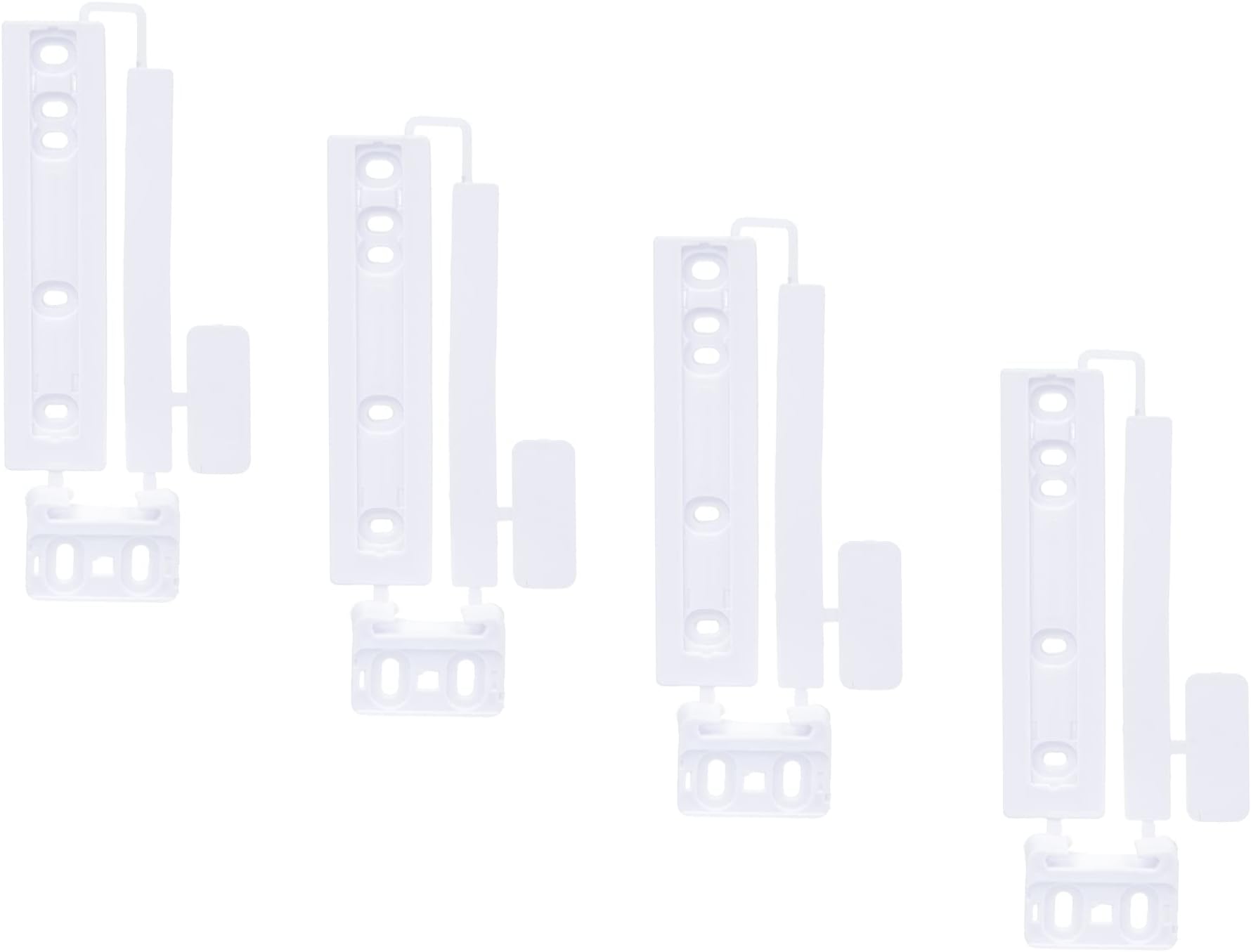 Invero 4 Pack of Universal Integrated Sliding Door Mounting Hinge Kit - Fits Most Fridges and Freezers - Indesit, Siemens, Lamona, LG, Logik, Miele, Neff, Bosch, Samsung and more