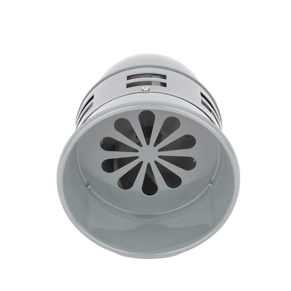Ineedup Super Loud Motor-Driven Horn 12V 110dB Air Siren Horn Alarm for Car Truck Motorcycle Vans RVs Boats Gray