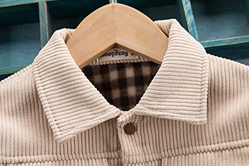 Kids Boys Girls Coats Toddler Baby Fall Winter Corduroy Jackets Outerwear Clothes Botton Windproof Casual Top 5