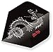 Produktbild EmbassySports Unicorn Core 75 Dart Flights 75 Micron schwarz China Drache Slim