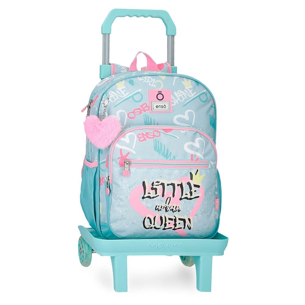 Enso Little Urban Queen Mochila Escolar con Carro Azul 30x38x12 cms Poliéster