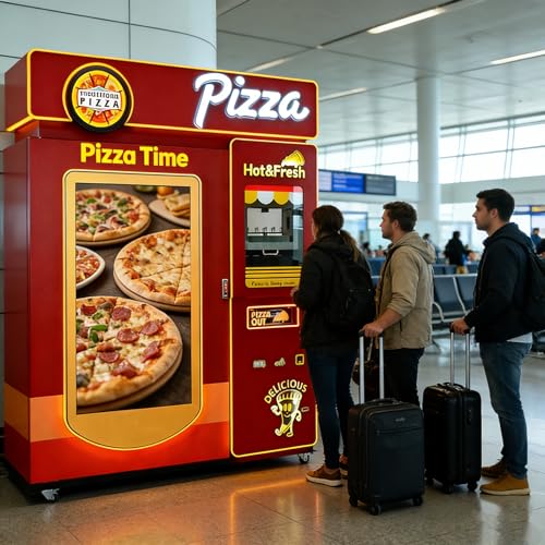 Imagen de Máquina expendedora de pizza comercial autoservicio 24