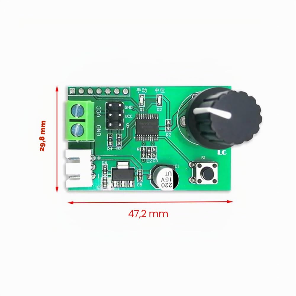 Servo Tester,Controller Porta Seriale per Servi Controllo Doppio Canale PWM da 5~8,4 V