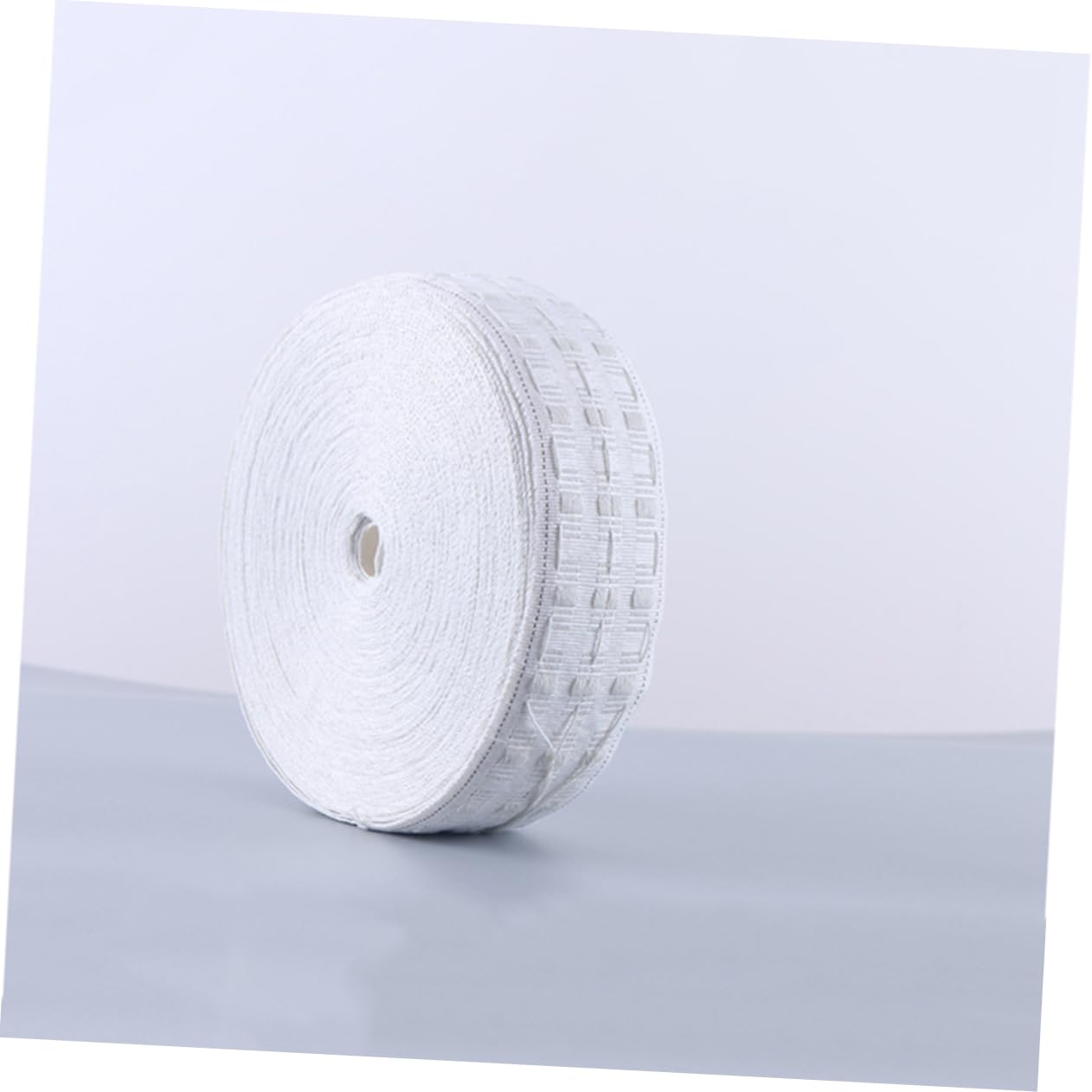 Vaguelly Sangle de Rideau 50M Ruban Plissé Coton Naturel Accessoires de Rideau Décoration Intérieure Rideaux Personnalisés Lavable