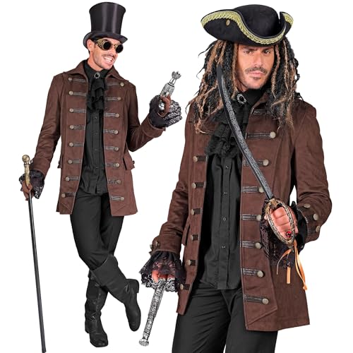W WIDMANN MILANO Party Fashion - Abrigo histórico para varios personajes, pirata, steampunk, disfraces de carnaval