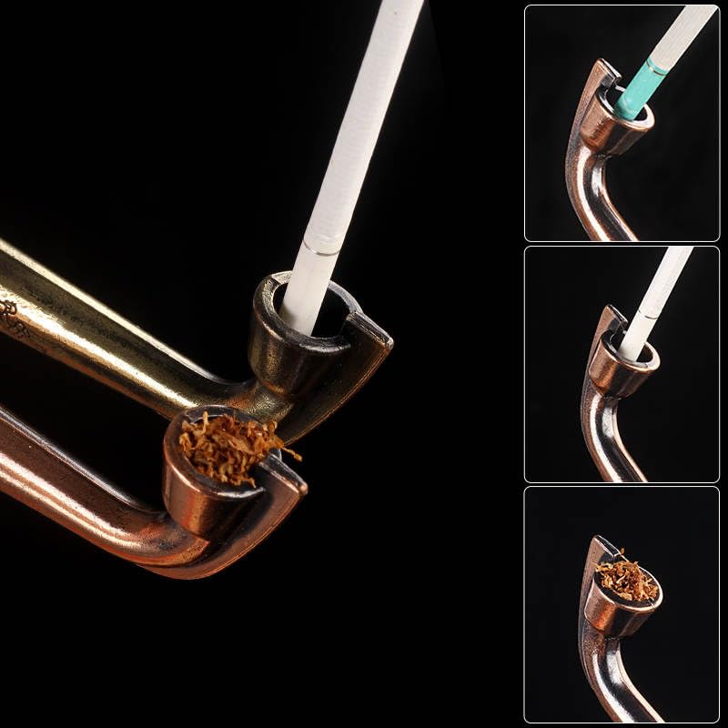 Amazon.co.jp: 分解可能で手入れ簡単 ヴィンテージパイプ 煙管 刻み