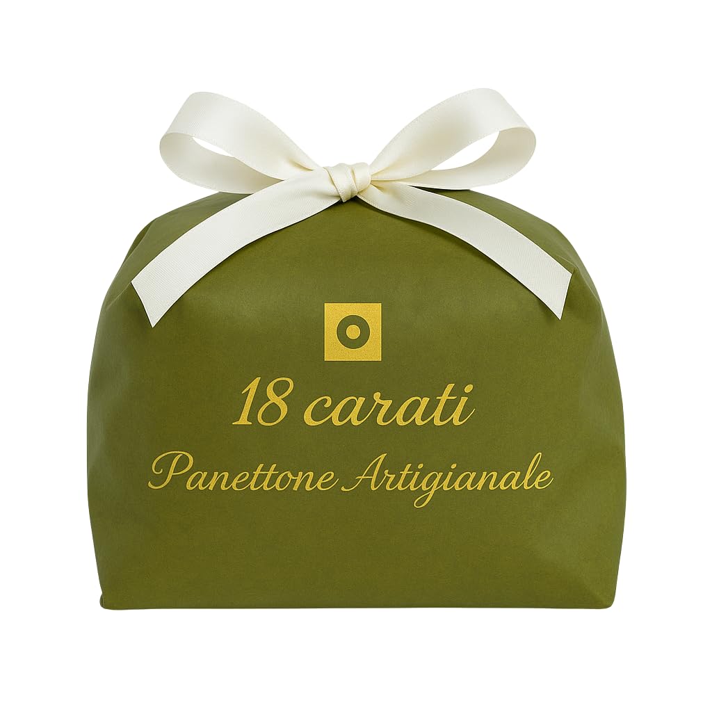 Panettone Artigianale Classico Basso Milanese | 1 kg | Ricetta Tradizionale con Lievito Madre | Uvetta e Scorza d’Arancia | Confezione Elegante | Prodotto da Forno Natalizio