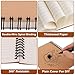 YOUNTHYE 12 Pack Spiral Notepad A5, 120 Pages/ 60 Sheets A5 Notebook Wirebound Notepads Lined Kraft Cover Notebooks, Multipack Memo Planner for Business Office School Travel
