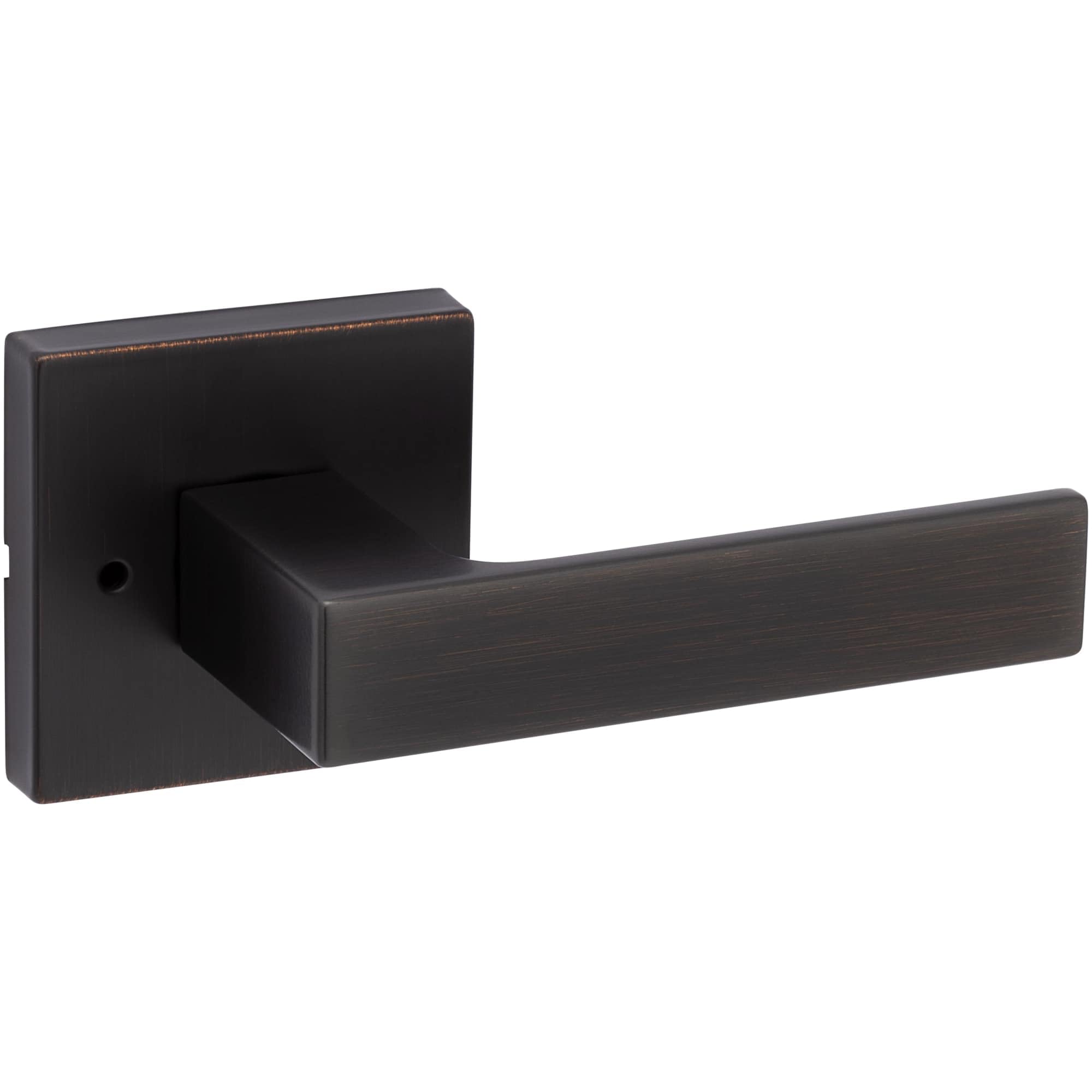 Kwikset 730SALSQT-11P Singapore Lever with Square Rose Privacy