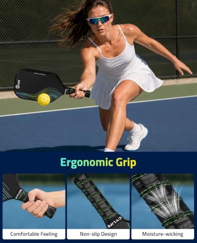 CVLIFE Pickleball Paddle Thermoformed Carbon Fiber Pickle Ball Paddle Black - image 5