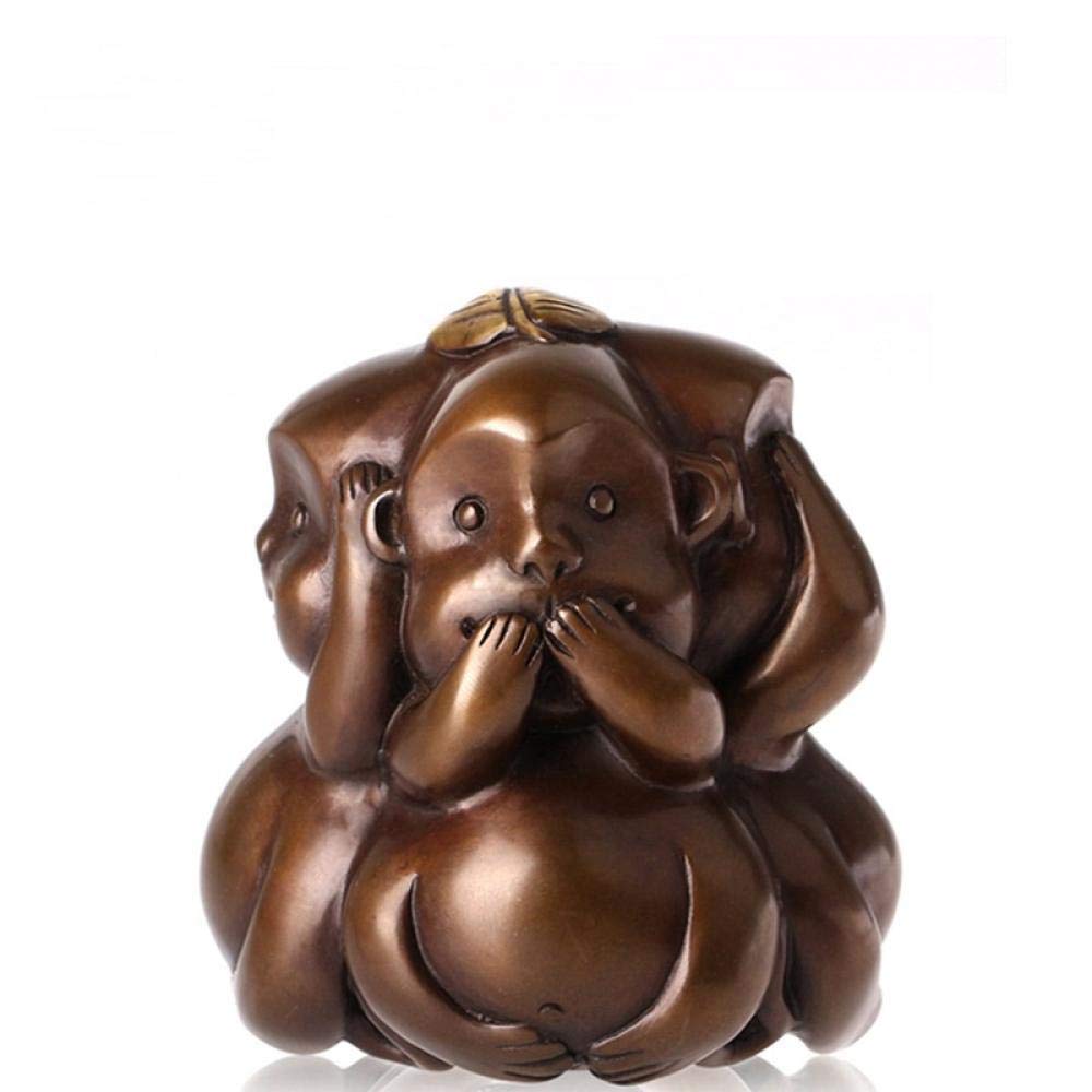 H3TF5J Statue Statue e Figurine Artigianato in Rame Bodhi Scimmia Zodiaco Regali Decorazione della casa da Collezione