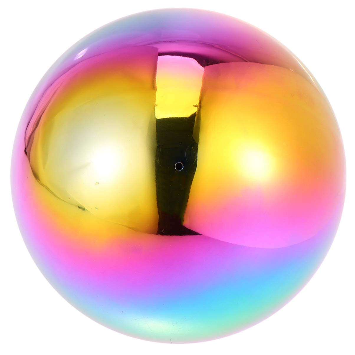 DOITOOL Stainless Steel Mirror Ball Garden Gazing Ball Reflective Garden Sphere Ball Rainbow Gazing Globe for Garden Home Decor 20cm