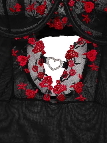 Image of Foxiny Sexy Lingerie Set 3 Piece Women Corset Bodysuit