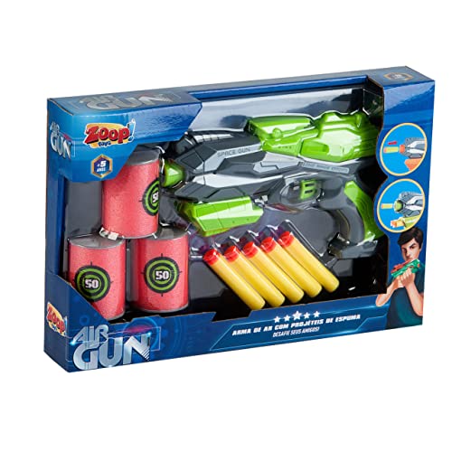Pistola Air Gun com Munições e Alvos, Zoop Toys