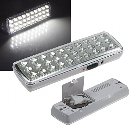 Preisvergleich Produktbild LED Akku Notleuchte Notbeleuchtung Sicherheitsleuchte mit 30 LED's 21505