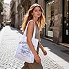 Zorbal Gilmore Tote Bag for Women, Retro Double-Sided Canvas Shopping Bags, Gilmore Girls Gifts, Large Capacity Bag for Daily Use, Fans Gift, Book Lovers Tote (White) #1