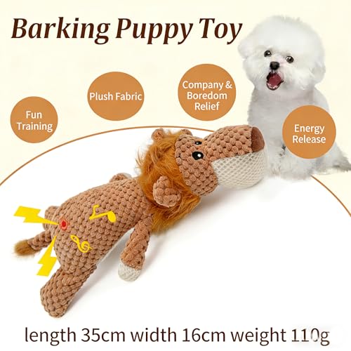Juguete de peluche interactivo para perros pequeño y mediano miniatura 2