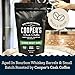 Bourbon Barrel Aged Coffee, Single-Origin Colombian Beans Aged in Kentucky Bourbon Whiskey Barrels, Medium Dark Roast Whole Bean, 12 oz