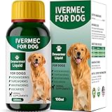 QIFEISHANKA lvermect Dewormer Liquid for Dogs, Broad Spectrum for All Wormer, Digestive Cleanser Treatment, Hookworms, Lung Worms, Pin Worms, Round Worms
