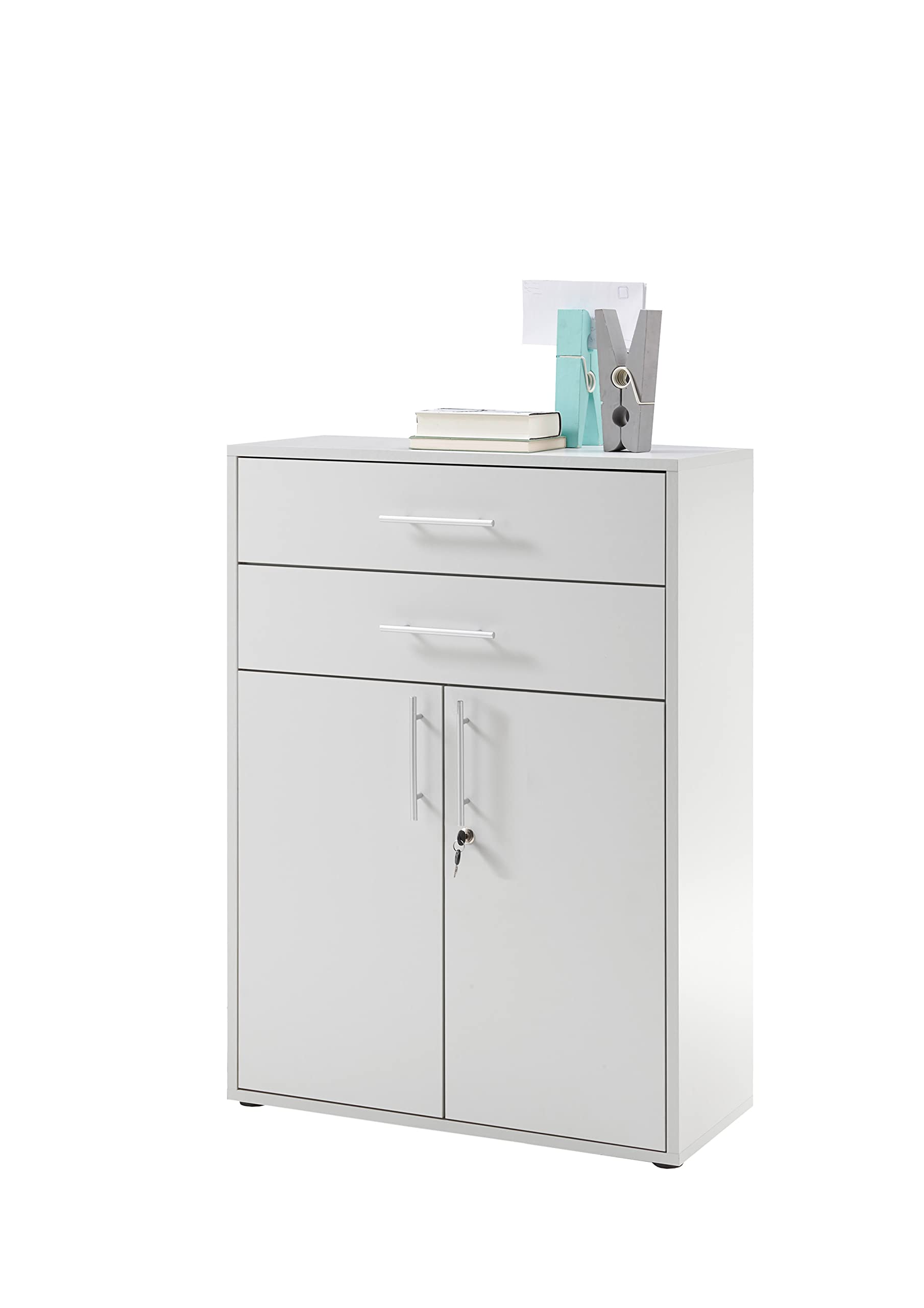 möbelando Büro-Set Büroprogramm Komplett Set Büroeinrichtung Büro Lommel I (8-teilig)