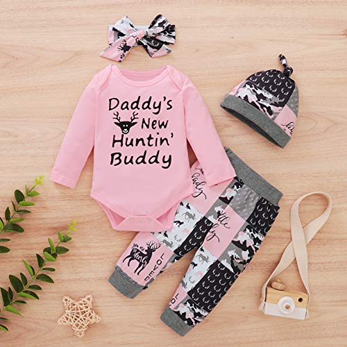 BIRTHDAY SHARK Newborn Girls Outfit Baby Girl Coming Home Outfit Hunting Clothes for Girls4