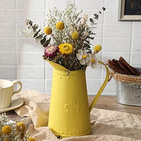 APSOONSELL Metal Vase for Farmhose Decor Shabby Chic Vases Cover