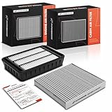 A-Premium 2-PC Engine & Cabin Air Filter with Activated Carbon Compatible with Mitsubishi Outlander