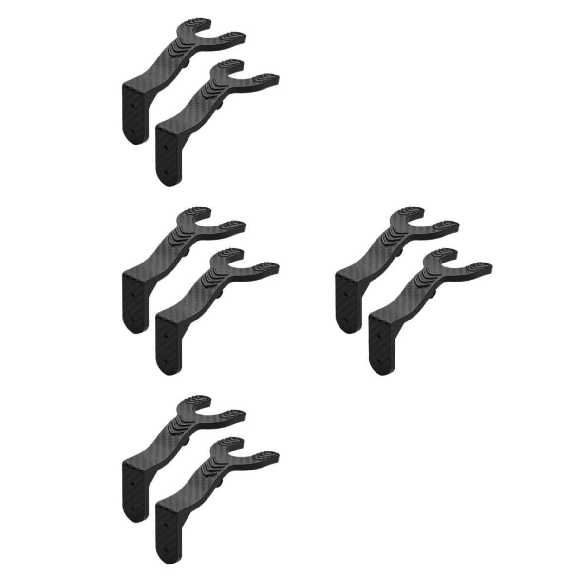 Cabilock 8 Stück Helm Wandhaken aus Abs Schwarz für Motorradhelme und | Werkzeuglose Montage, Platzsparende Aufbewahrung, Einfache Form, für Wand oder Andere Flächen