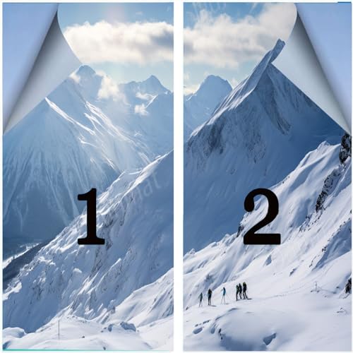 Película decorativa para ventana con diseño moderno nieve miniatura 3