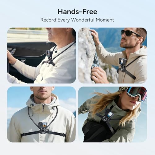 Neck Mount for GoPro, Insta360, DJI Action Cameras - Adjustable Chest Strap & Air Cushion Comfort | 2026 Upgraded 2.0 Holder by YOUSAMS - Image 8