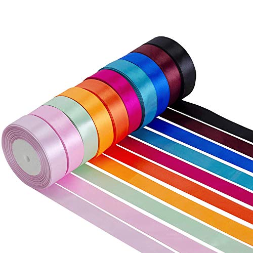Trimming Shop 50mm Double Sided Satin Ribbon 25 Metres Roll, 100% Polyester Craft Ribbon for Gift Wrapping Bow Making, Sewing - Image 4