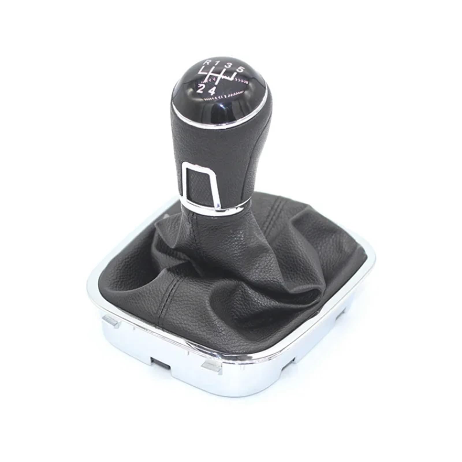 Gxqklsu 5 Speed Gear Shift Knob For Vw For Polo 6C 2015 2016 2017 2018 / 6 Speed Gear Gear Lever Stick Shift Knob With Boot Car Styling(5 Speed)