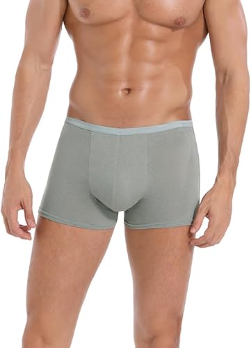 Husviuxin Ropa interior desechable para hombre para viajes y estancias hospitalarias- Calzoncillos 100% algodón (8 unidades)