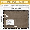Shade&Beyond 90% Sun Shade Cloth with Grommets, 8' X 12' Pergola Shade Cover Canopy, Mesh Tarp Sun Screens for Patio, Outdoor, Garden, Backyard, Mocha #2