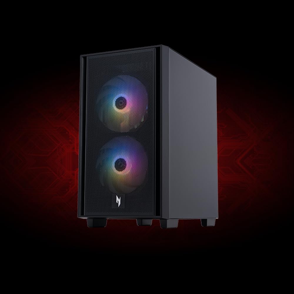 Acer Nitro 60 N60-181-UR24 Gaming Desktop | AMD Ryzen 7 7700 Octa-Core Processor | NVIDIA GeForce RTX 5070 Graphics (988 AI Tops) | 32GB DDR5 | 2TB PCIe 4.0 SSD | Wi-Fi 6 802.11ax | Gigabit Ethernet